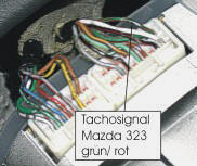 Tachoimpuls beim Mazda 323, Bj. 1998