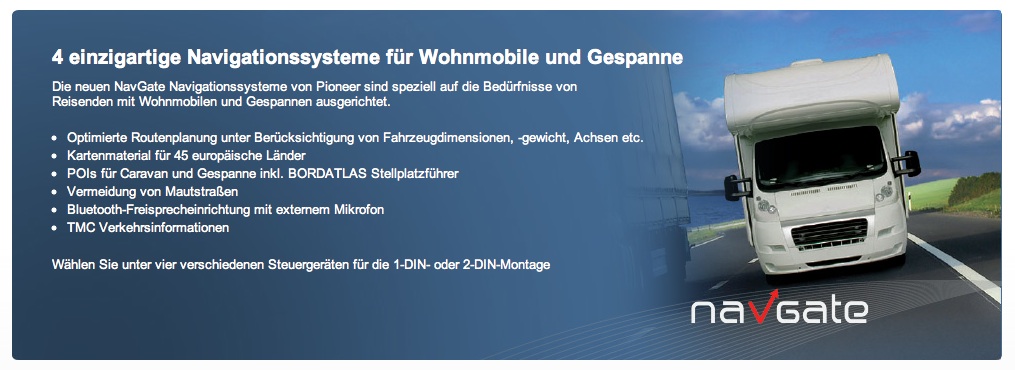 Navgate 35DAB-C f�r Wohnmobile